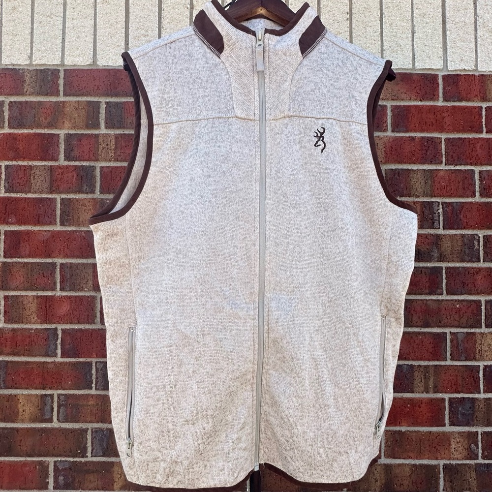 Browning Knit Vest Hunting Outdoor Casual Workwear Hiking L